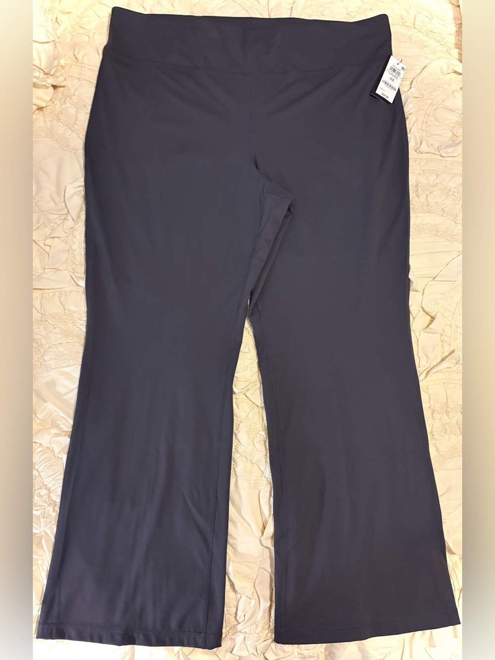 NWT Ideology Plus Size High Rise Flared Yoga Pants Deep Charcoal 4X